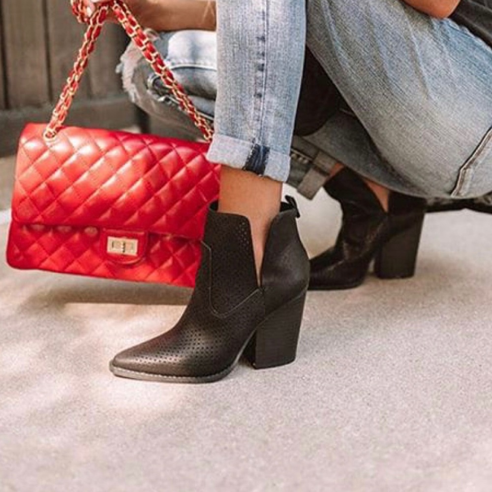 Boutique Perforated Bootie